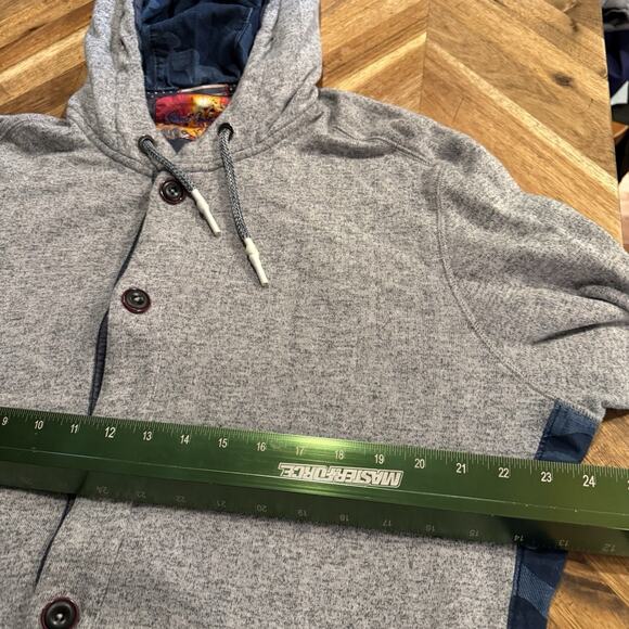 Robert Graham Sweatshirt Hoodie Cardigan Button Up Sweater Camo Men’s Large - Picture 6 of 8